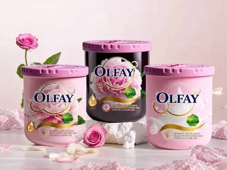 G7 Pink Floral Solid Car Fragrance Jars