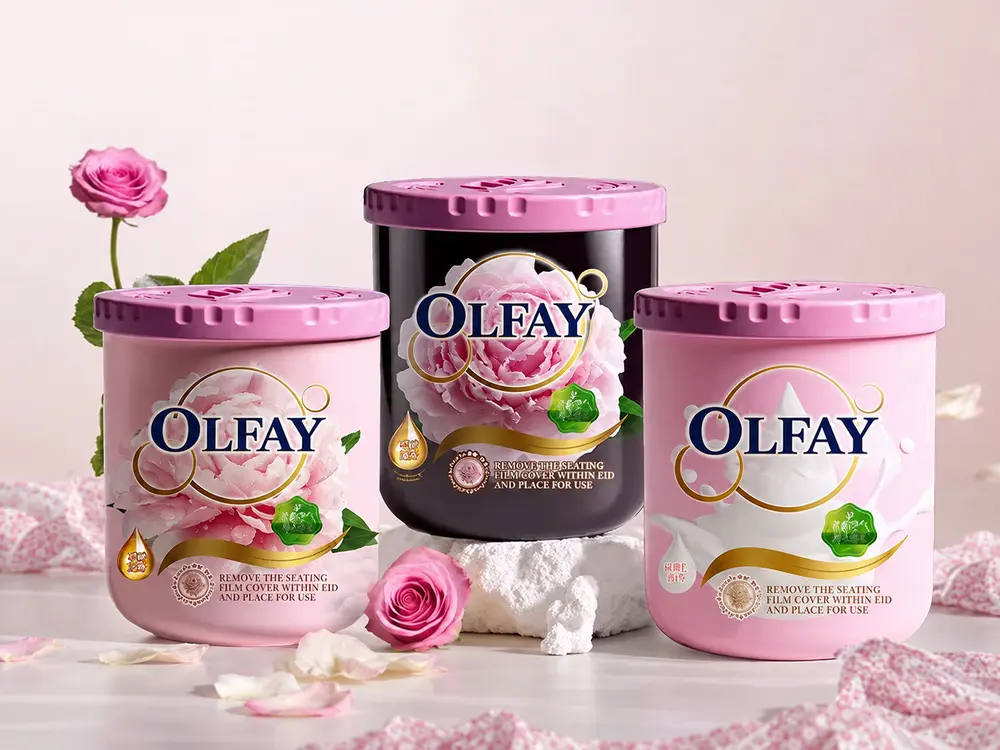 G7 Pink Floral Solid Car Fragrance Jars