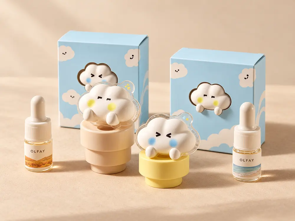 Plaster Flower Car Fragrance Gift Set for private label manufacturing