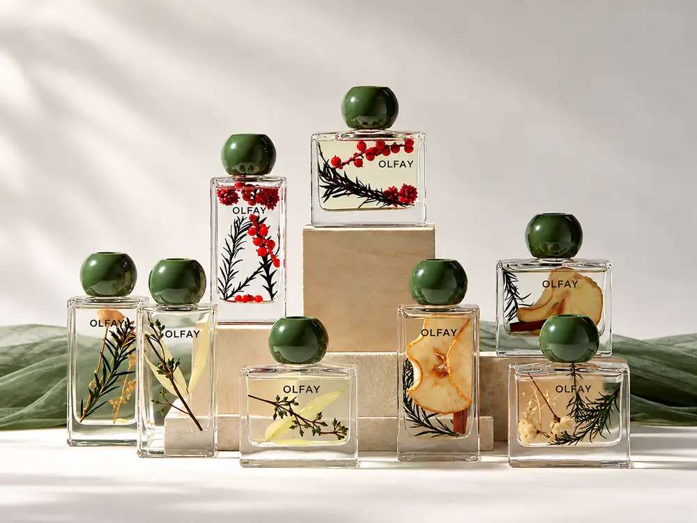 Preserved Flower Reed Diffuser in Clear Glass