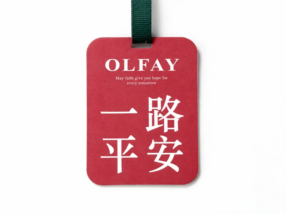 Red Bon Voyage Hanging Fragrance Card