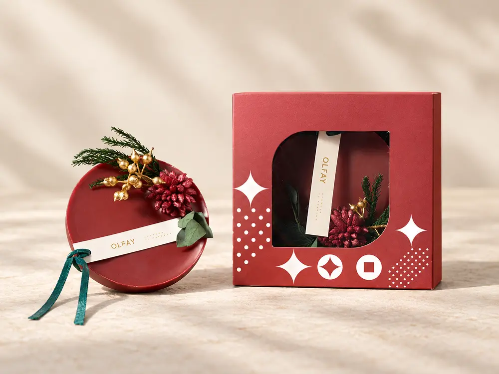 Red Botanical Scented Wax Gift Set
