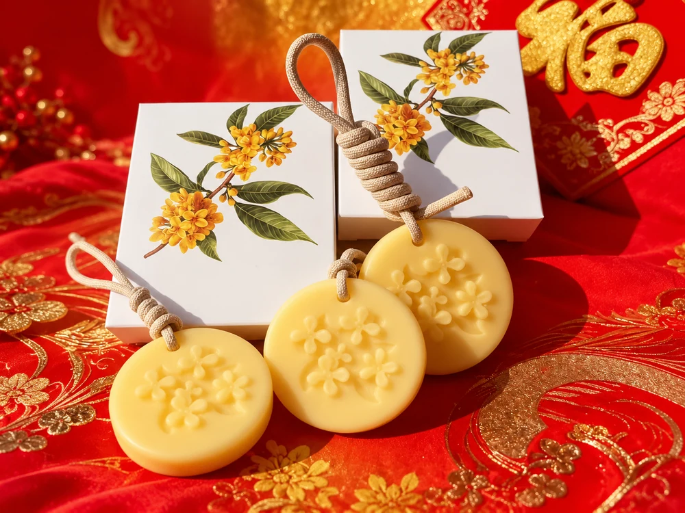 Osmanthus Relief Round Scented Wax Tablet