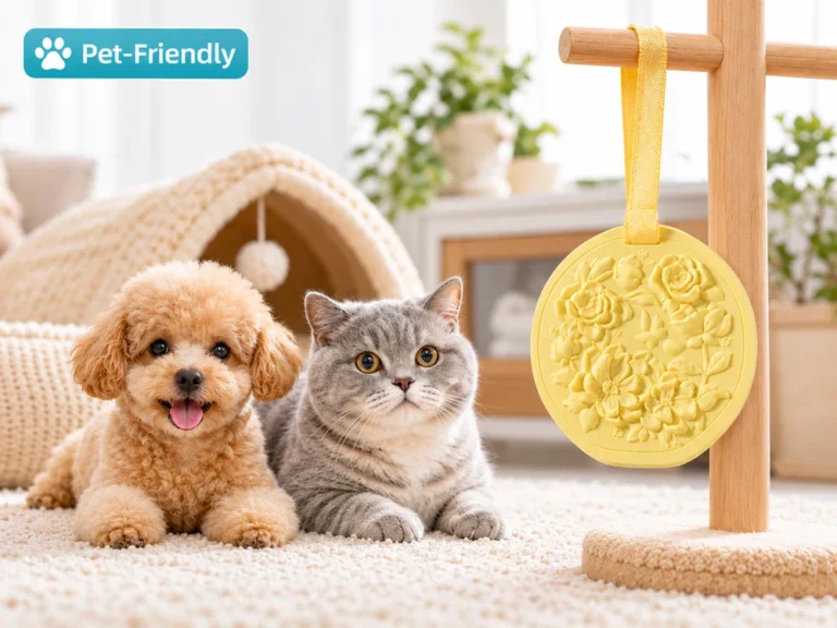 Pet-Friendly Floral Relief Plaster Medallion