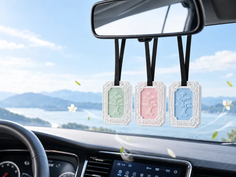 Pine Relief Rectangular Plaster Scent Hangers