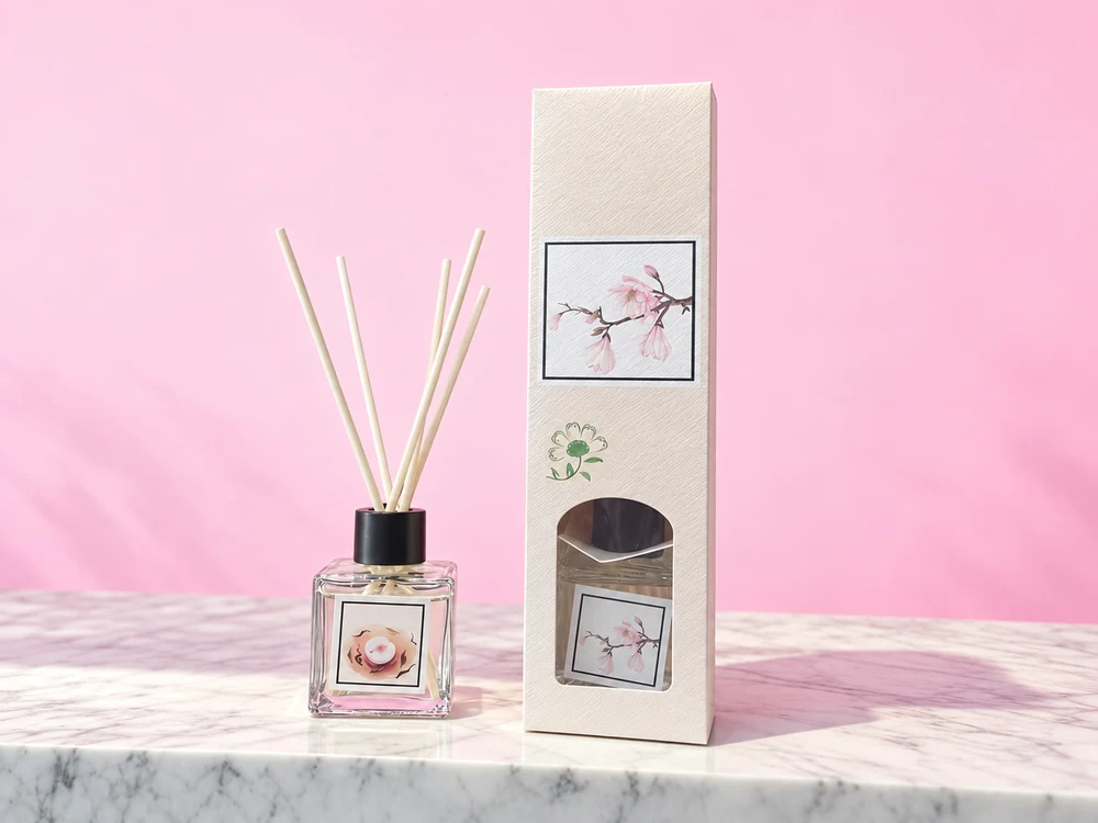 Square Glass Reed Diffuser Gift Presentation