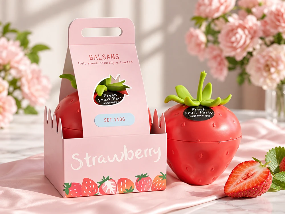 Strawberry-Shaped Gel Air Freshener