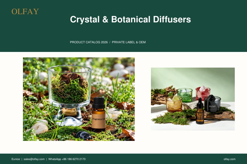 Crystal & Botanical Diffusers Catalog 2026 cover PDF cover