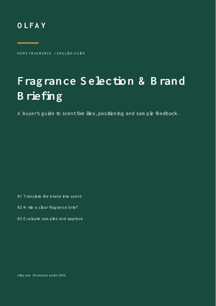 Fragrance Selection & Brand Briefing cover PDF cover